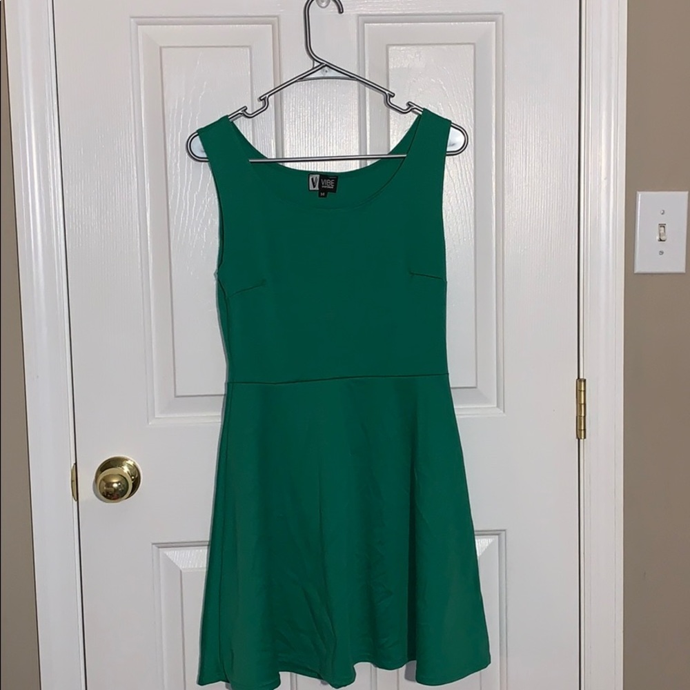 Green tank top dress